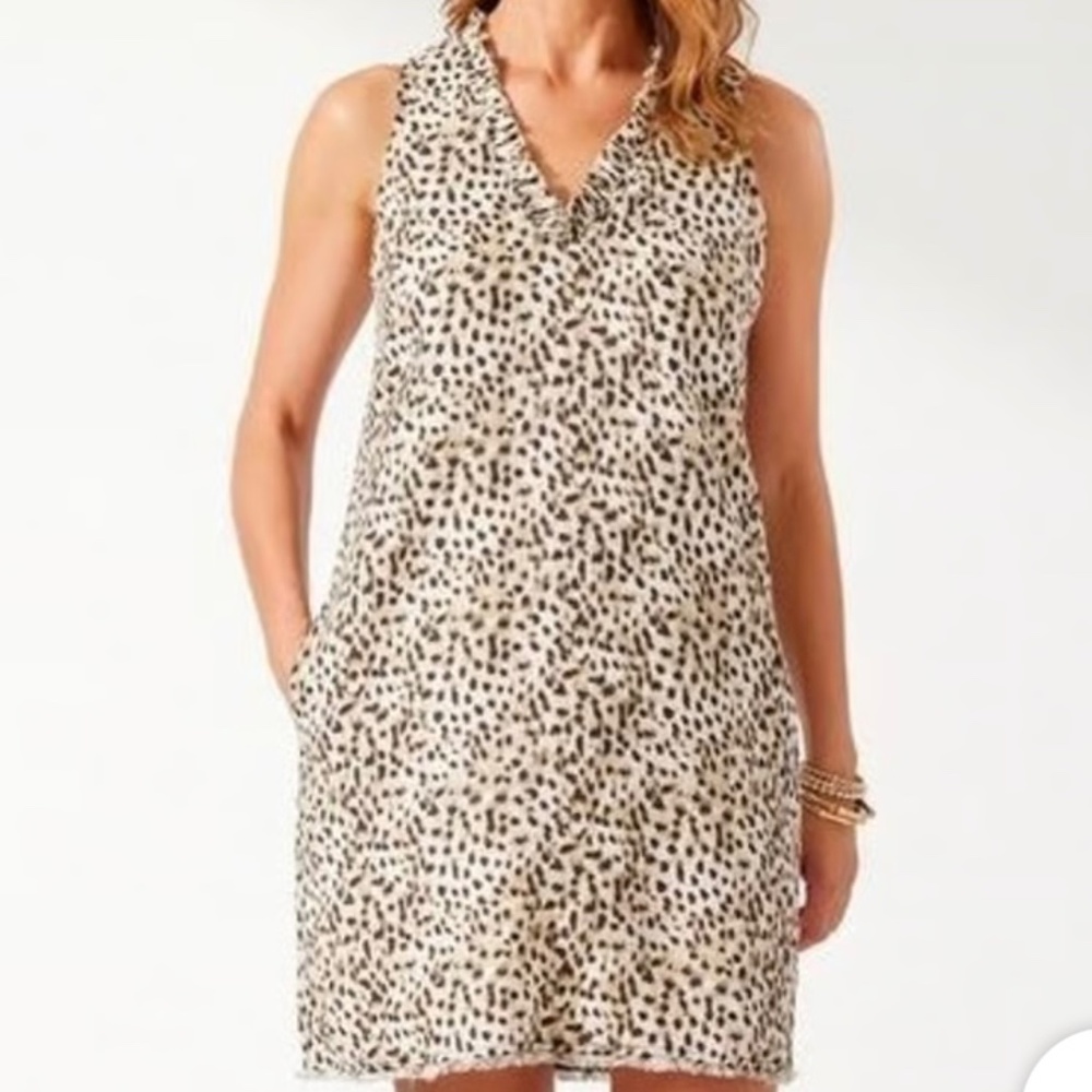 Tommy Bahama Lagoon leopard shift dress